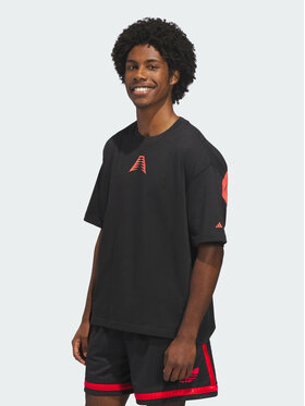 adidas adidas Koszulka techniczna 155365 Czarny Loose Fit