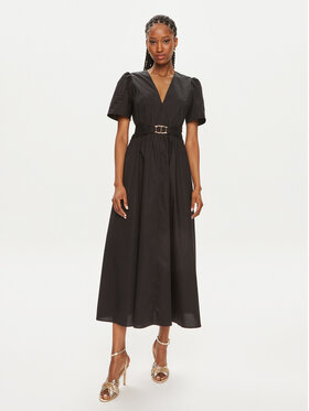 TWINSET TWINSET Rochie tip cămașă 241TT2020 Negru Loose Fit