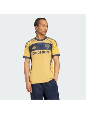 adidas adidas Koszulka techniczna 155035 Żółty Slim Fit