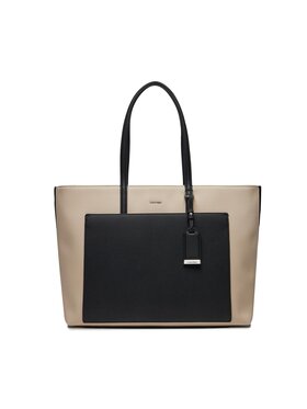 Calvin Klein Calvin Klein Rankinė Ck Must Shopper Lg_Canvas K60K611361 Écru