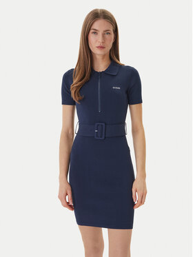 Guess Guess Kootud kleit V6RK08 Z4642 Tumesinine Slim Fit