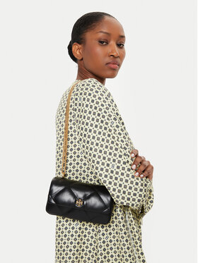 Tory Burch Tory Burch Borsetta Mini Kira Diamond Quilt Flap Bag 154710 Nero