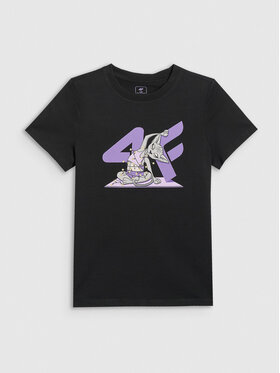 4F 4F T-Shirt CHRISTMAS DROP Czarny Regular Fit