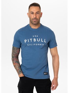 PITBULL PITBULL T-Shirt USA CAL Niebieski Regular Fit