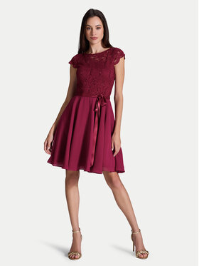 Swing Swing Coctailkleid 77760510 Dunkelrot Regular Fit