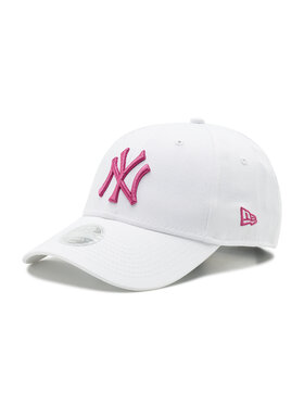 New Era New Era Kepurė su snapeliu New York Yankees League Essential Womens 9Forty 60240299 Balta