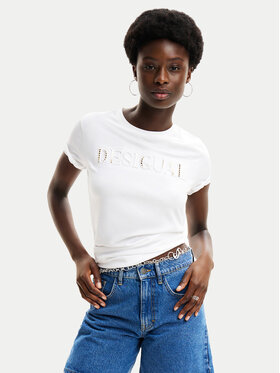 Desigual Desigual T-Shirt Dublin 24SWTK58 Λευκό Relaxed Fit