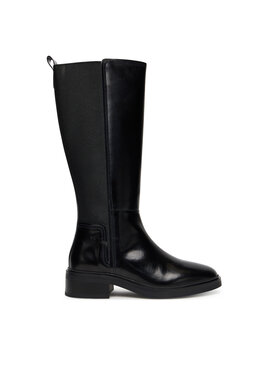 Tommy Hilfiger Tommy Hilfiger Kozaki Th Minimal Abrasivato Long Boot FW0FW08979 Czarny