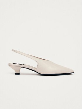 ALOHAS ALOHAS Sandały Eros Cream Leather Pumps Beżowy