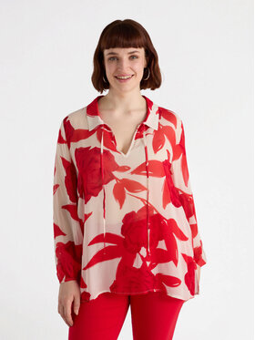 Fiorella Rubino Fiorella Rubino Blusa 2846T102367N0R6 Rosso Over Fit