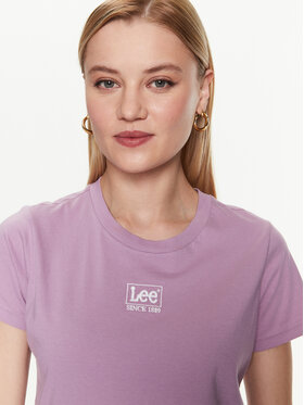 Lee T-shirt L49EEHA39 112333683 Ljubičasta Regular Fit