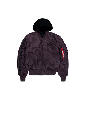 Alpha Industries Alpha Industries Kurtka bomber MA-1 D-Tec Sleeve Embroidery Bomber Jacket Fioletowy Slim Fit
