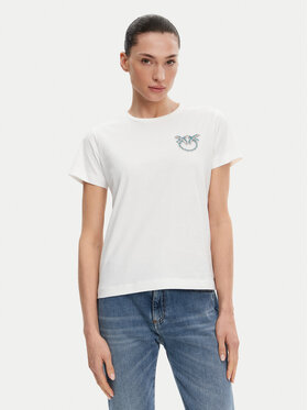 PINKO PINKO T-särk Nambrone 103320 A2G7 Valge Regular Fit