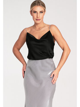 FIGL FIGL Top M1099 Čierna Regular Fit