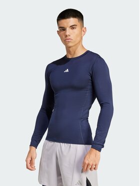 adidas adidas Koszulka techniczna 136943 Niebieski jasny Fitted Fit