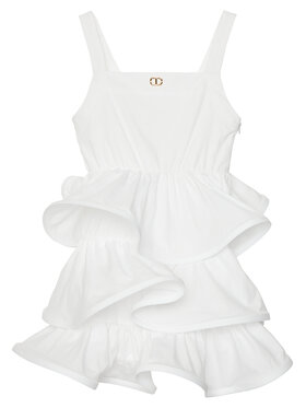 TWINSET TWINSET Elegantes Kleid 251GJ2428 Weiß Regular Fit