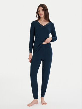 Ysabel Mora Ysabel Mora Piżama 10766 Granatowy Regular Fit