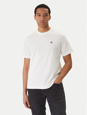 Calvin Klein Jeans Calvin Klein Jeans Тишърт Easy Monologo LV04RC275G Бял Regular Fit