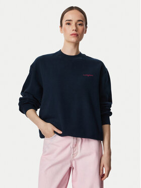 Tommy Jeans Tommy Jeans Sweatshirt Script DW0DW23583 Dunkelblau Regular Fit