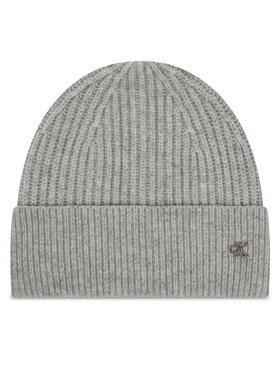 Calvin Klein Calvin Klein Kepurė Ck Metal Wool Beanie LV04D8032G Pilka