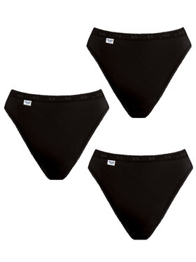 Sloggi Sloggi Komplet 3 par fig klasycznych 3 x Majtki damskie sloggi Basic+ Tai 3P 10007660 Czarny