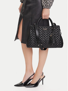 Guess Guess Дамска чанта Melisandra HWQG96 53070 Черен