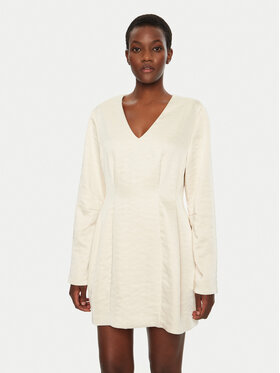 Herskind Herskind Rochie cocktail Yasmin 5460185 Écru Slim Fit