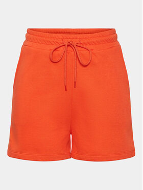 Pieces Pieces Szorty sportowe Chilli Summer 17118868 Pomarańczowy Regular Fit
