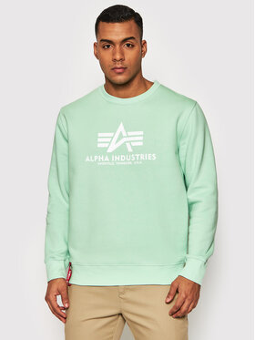 Alpha Industries Alpha Industries Bluza Basic 178302 Zielony Regular Fit
