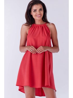 Infinite You Infinite You Sukienka letnia M133 Fioletowy Basic Fit