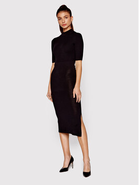 Calvin Klein Calvin Klein Pletena obleka K20K204446 Črna Slim Fit