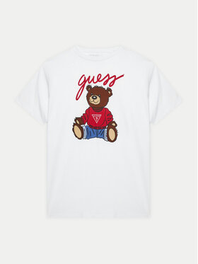 Guess Guess Tricou H4BJ06 I3Z14 Alb Regular Fit