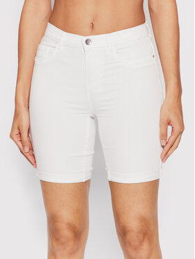 ONLY ONLY Дънкови шорти Rain 15176847 Бял Slim Fit