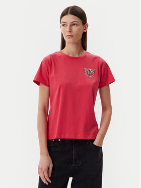 PINKO PINKO T-särk Nambrone 103320 A2G7 Punane Regular Fit
