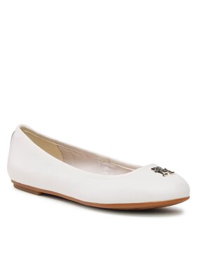 Tommy Hilfiger Tommy Hilfiger Балеринки Round Th Ballerina FW0FW07132 Бял