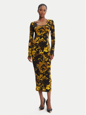 Versace Jeans Couture Versace Jeans Couture Rochie de zi 79HAO920 JS500 Negru Slim Fit