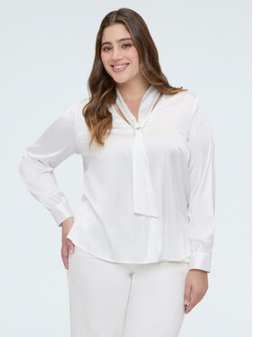 Fiorella Rubino Fiorella Rubino Bluzka 2061T002444N011 Biały A-Line Fit