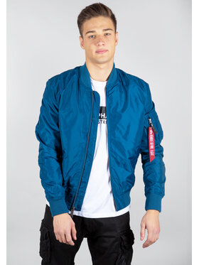 Alpha Industries Alpha Industries Kurtka bomber MA-1 TT Light Bomber Jacket Niebieski Slim Fit
