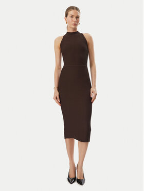 Guess Guess Φόρεμα καθημερινό W6BK88 Z1920 Καφέ Slim Fit