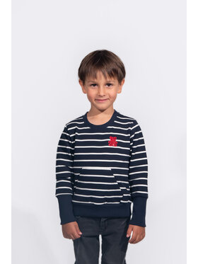 MANDRAGORA MANDRAGORA Bluza pasiak Granatowy Regular Fit