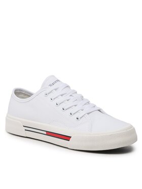 Tommy Jeans Tommy Jeans Tenisky Low Cut Wmns Canvas EN0EN02085 Bílá