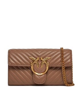 PINKO Pinko Дамска чанта Love One Wallet C PW 24 PLTT 100062 A0GK Кафяв