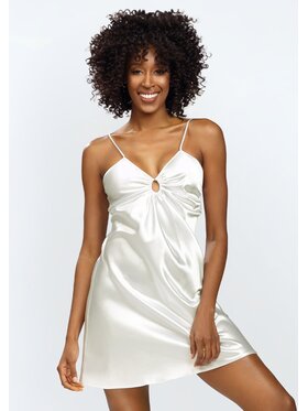 DKaren Lingerie DKaren Lingerie Koszula nocna Kamaria Écru Regular Fit