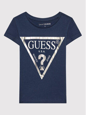 Guess Guess Tričko K73I56 K8HM0 Tmavomodrá Regular Fit