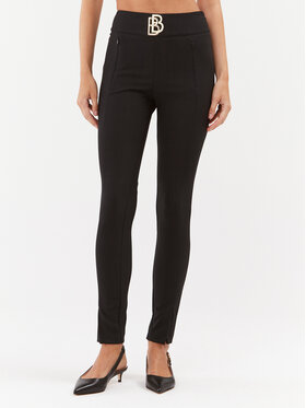 Babylon Babylon Текстилни панталони T_MF613U Черен Slim Fit