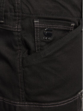 G-Star Raw Hlače Iz Tkanine Zip Pocket 3D D21975-C105-6484 Črna Skinny Fit