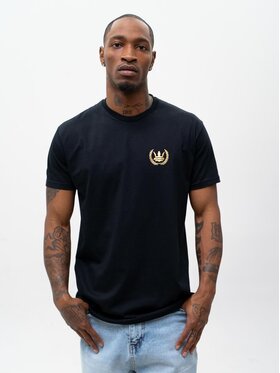 Jigga Wear Jigga Wear T-Shirt Laur korona modna 130017 Czarny Regular Fit