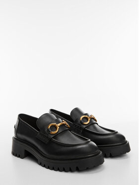 Mango Mango Loafersy Chus 57024779 Czarny