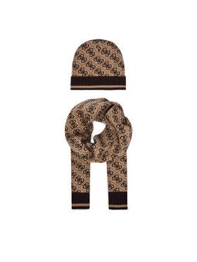 Guess Guess Set čiapka a šál GFBOXM P6102 Béžová