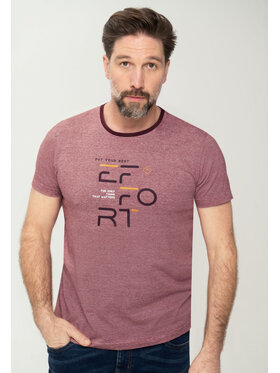 Volcano Volcano T-Shirt T-EFFORT Czerwony Regular Fit